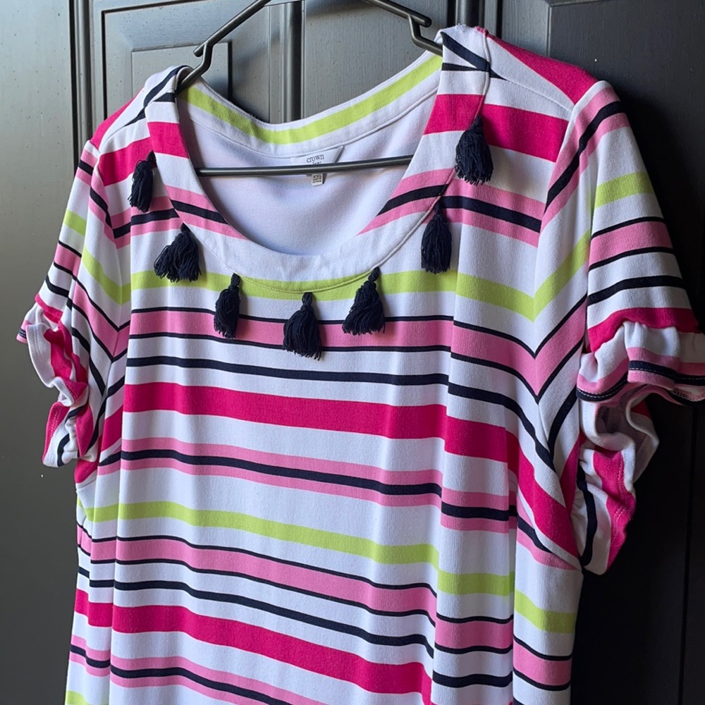2for$20🍒 Crown & Ivy striped dress